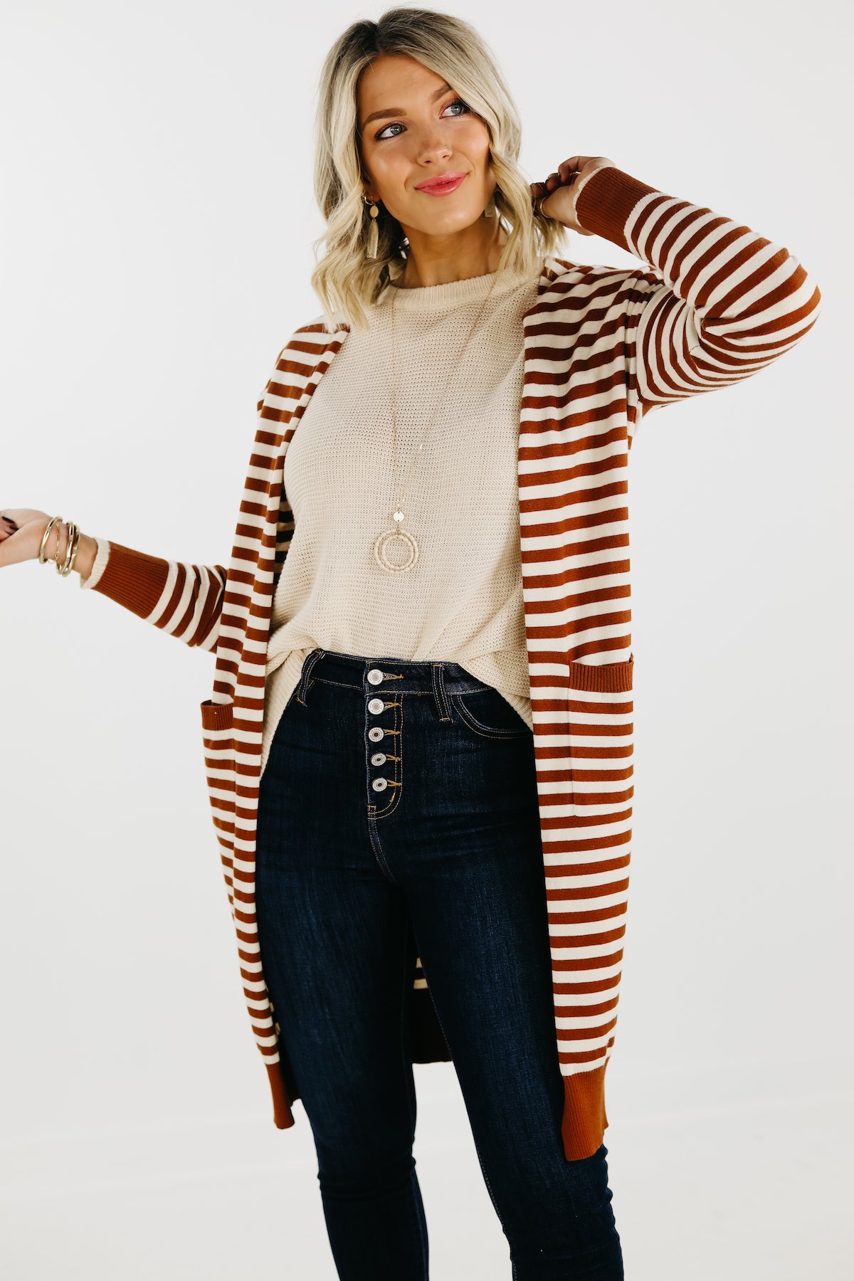 The Ayleen Striped Cardigan