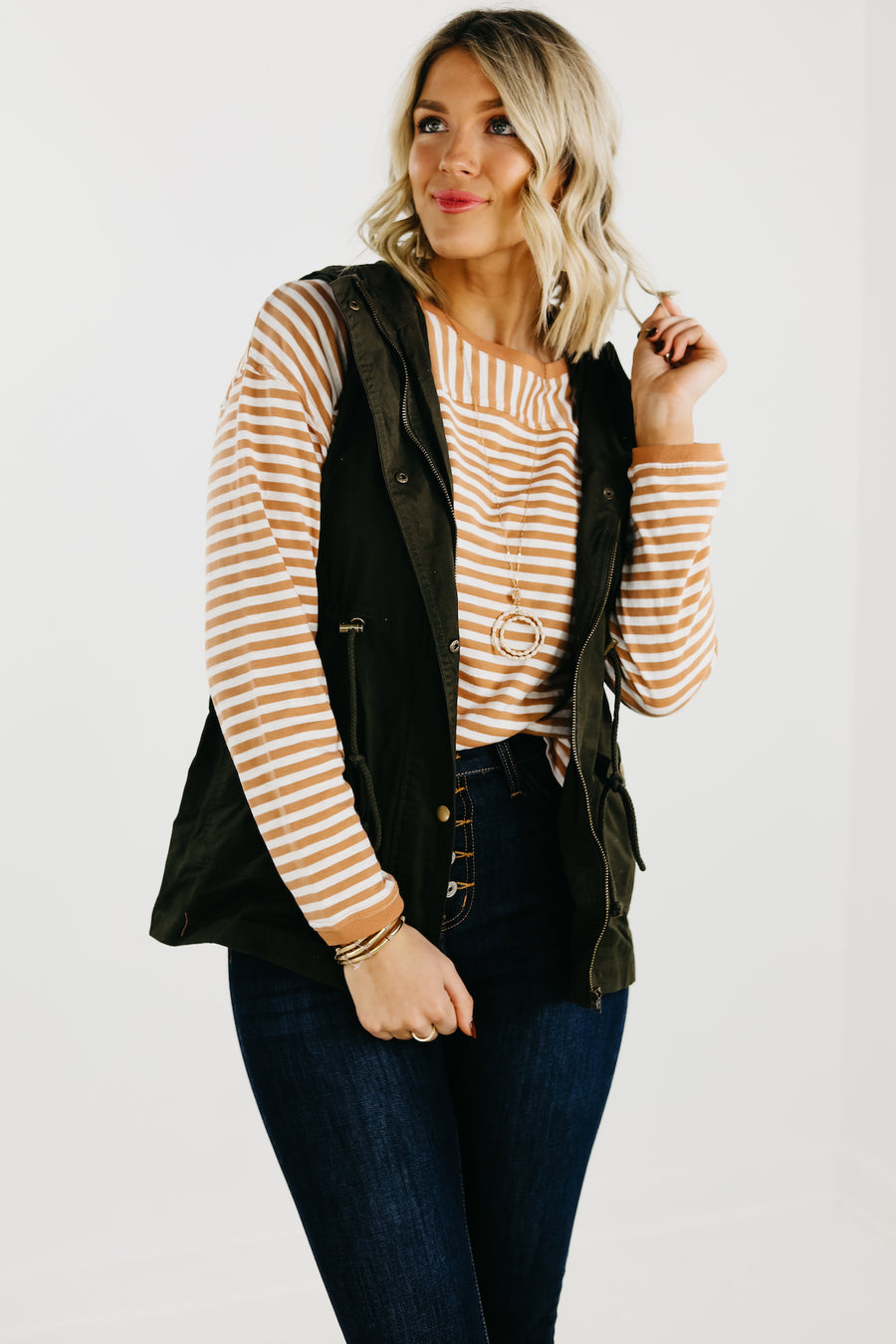 The April Sleeveless Utility Jacket
