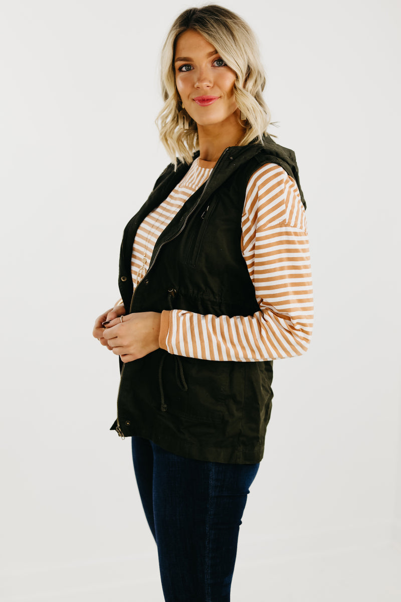 The April Sleeveless Utility Jacket