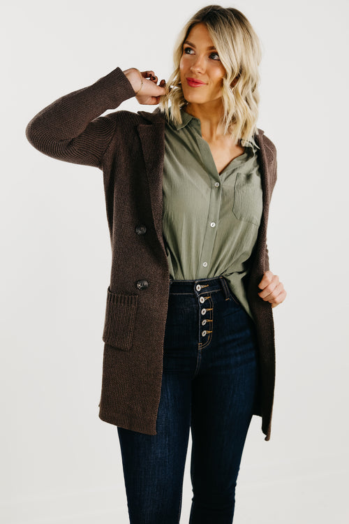 The Katrina Ribbed Sweater Coat