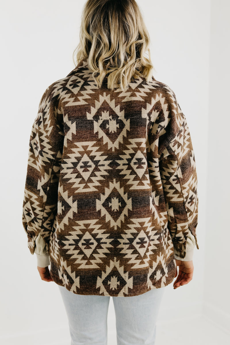 The Harvey Aztec Print Shacket