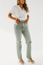 Kan Can Denim | 12" Ultra High Rise 90's Straight - KC7445OL