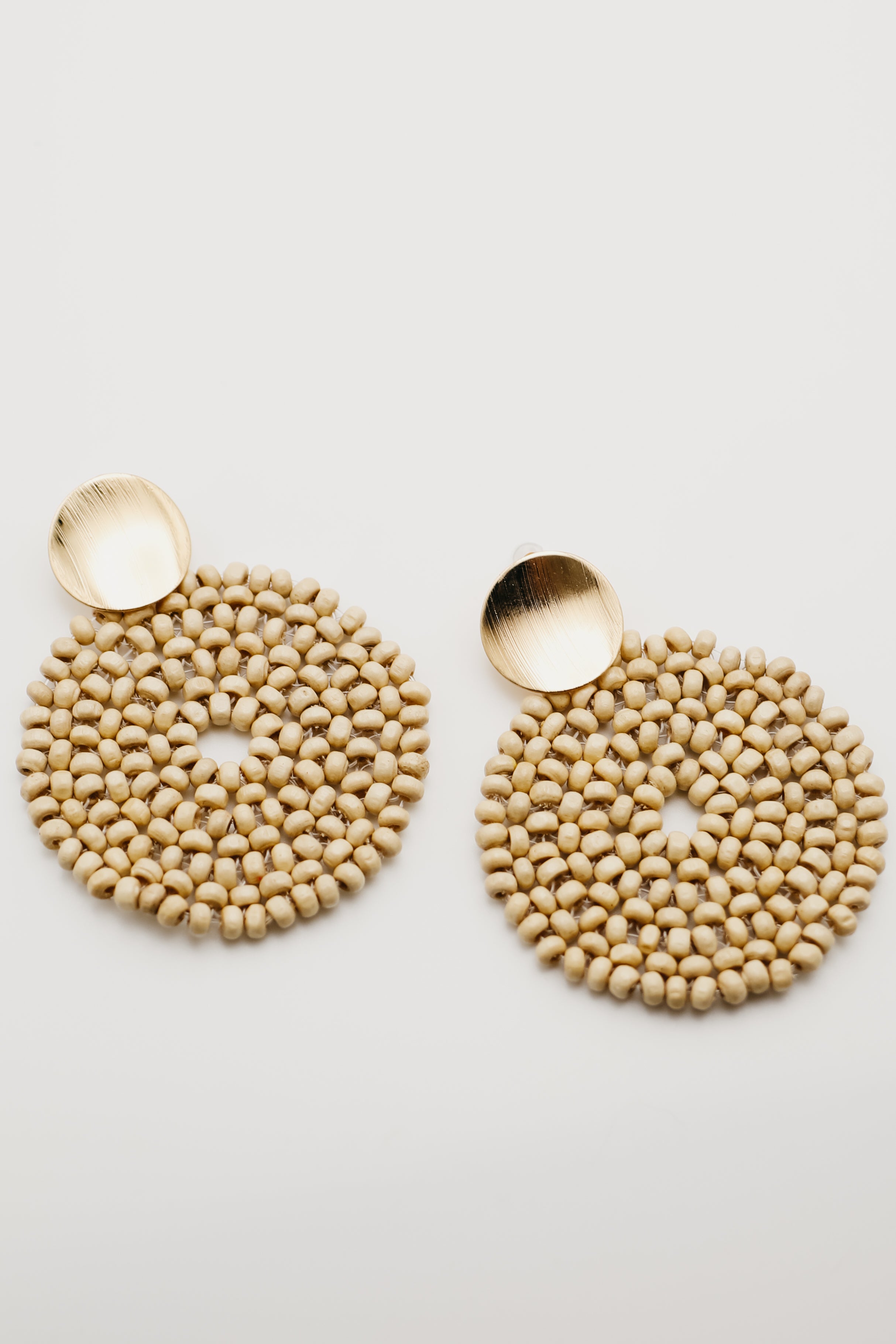 The Roshelle Bead Disc Earring