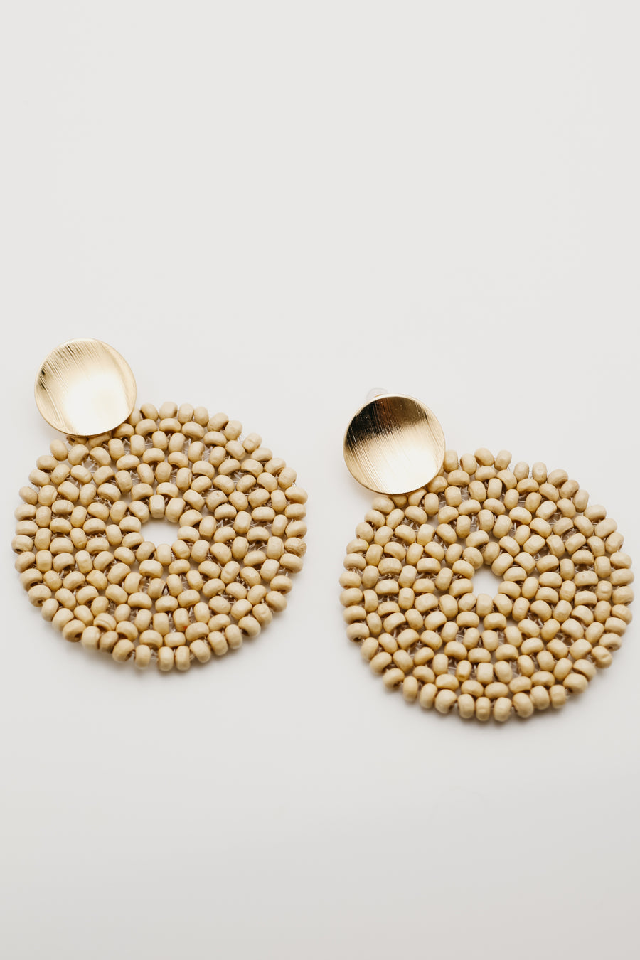 The Roshelle Bead Disc Earring