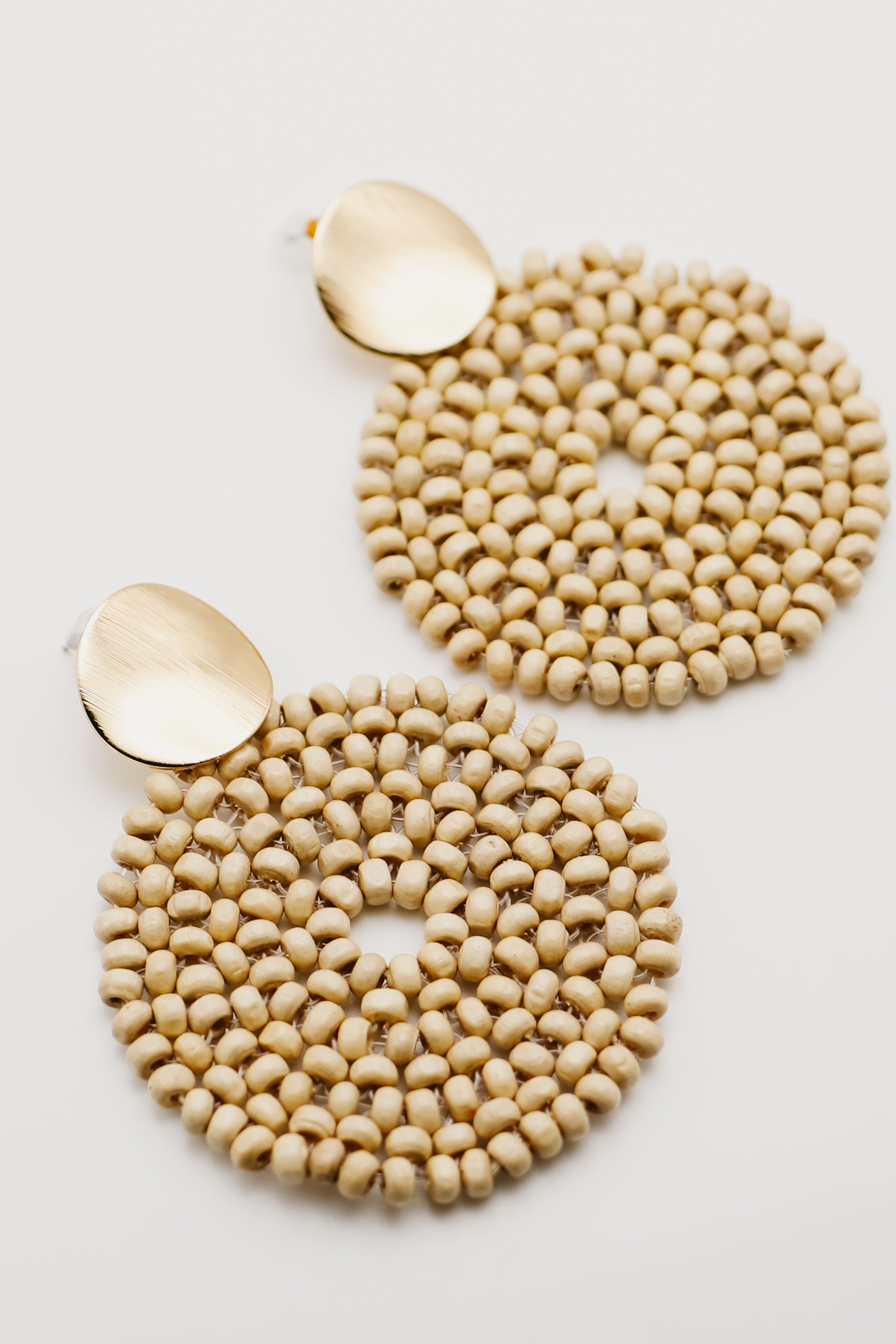The Roshelle Bead Disc Earring