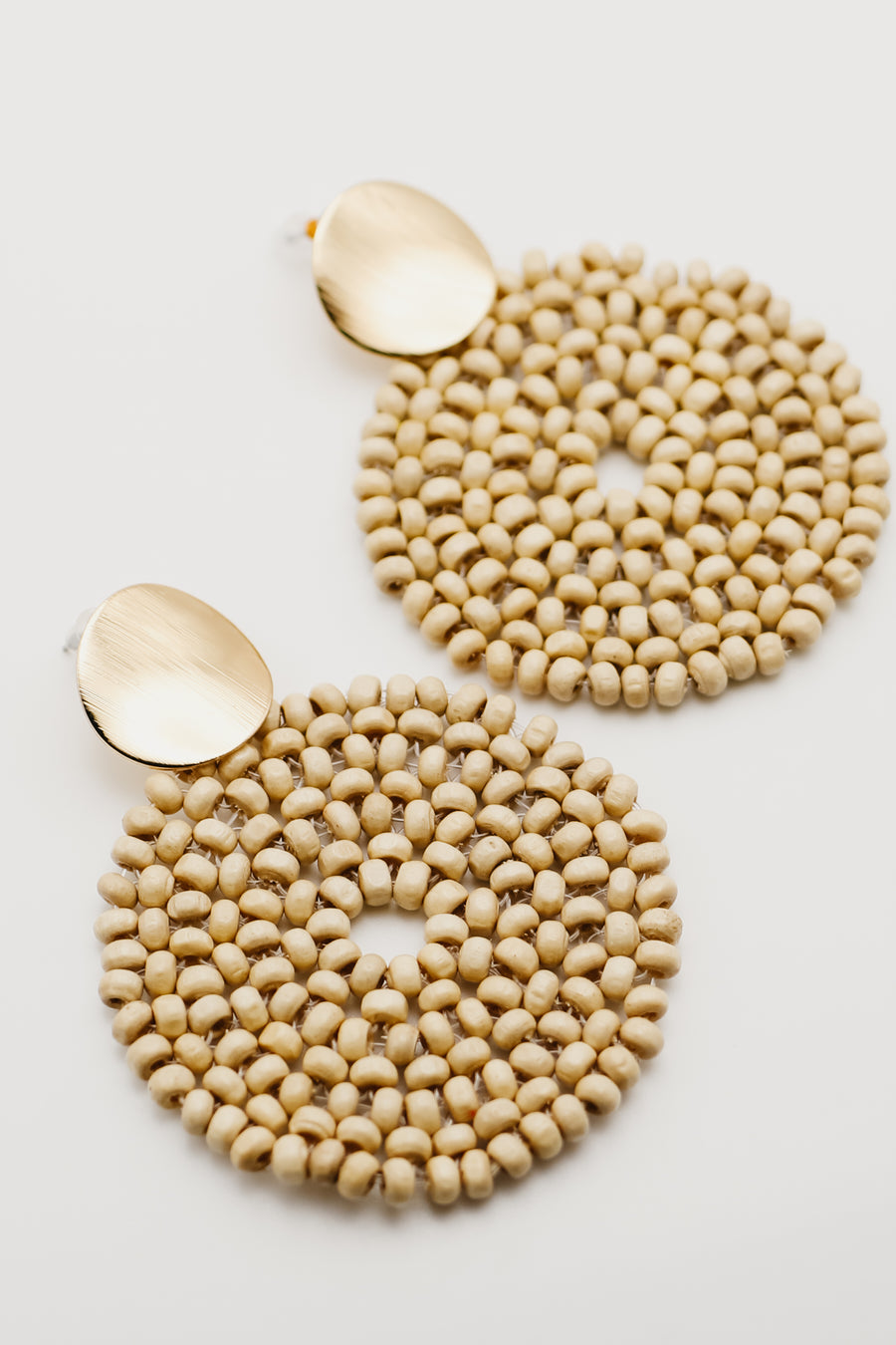 The Roshelle Bead Disc Earring