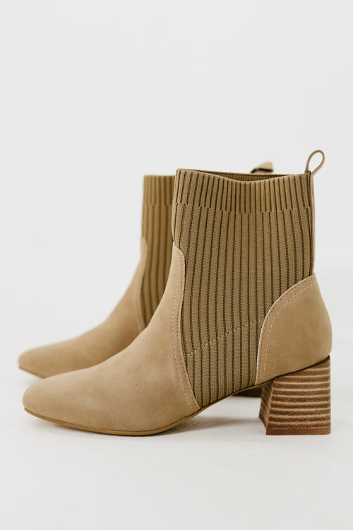 The Geraldine Bootie - Taupe