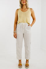 The Daniel Striped Linen Pants - FINAL SALE