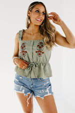 The Karsyn Embroidered Tank Top - FINAL SALE