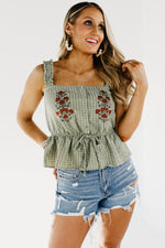 The Karsyn Embroidered Tank Top - FINAL SALE