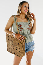 The Karsyn Embroidered Tank Top - FINAL SALE