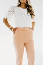 The Karissa Belted Trouser Pants - FINAL SALE