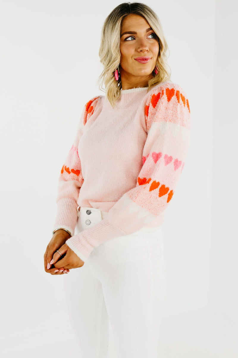 The Jackie Heart Sleeve Sweater - FINAL SALE