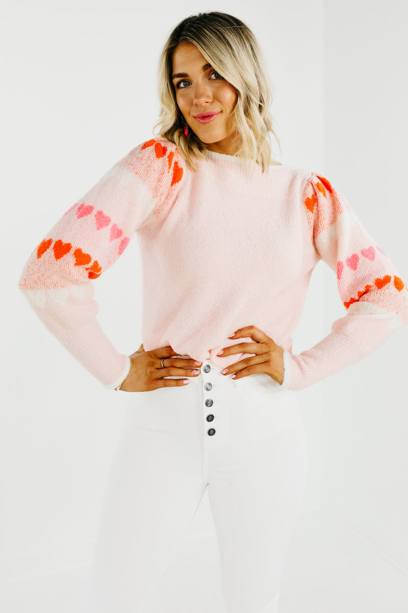 The Jackie Heart Sleeve Sweater - FINAL SALE