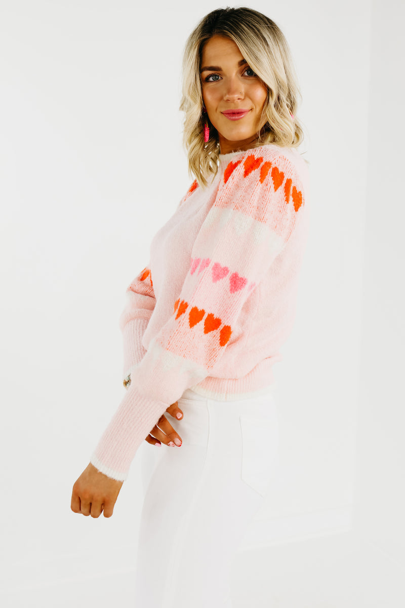 The Jackie Heart Sleeve Sweater - FINAL SALE