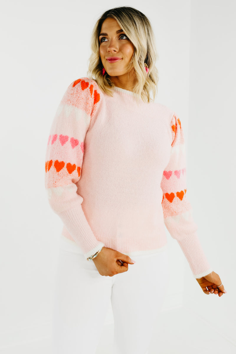 The Jackie Heart Sleeve Sweater - FINAL SALE