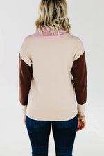 The Lush Alyse Colorblock Turtleneck Sweater