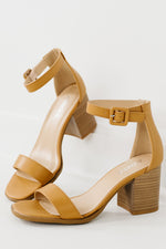 The Magic Block Heel - Caramel