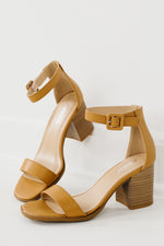 The Magic Block Heel - Caramel