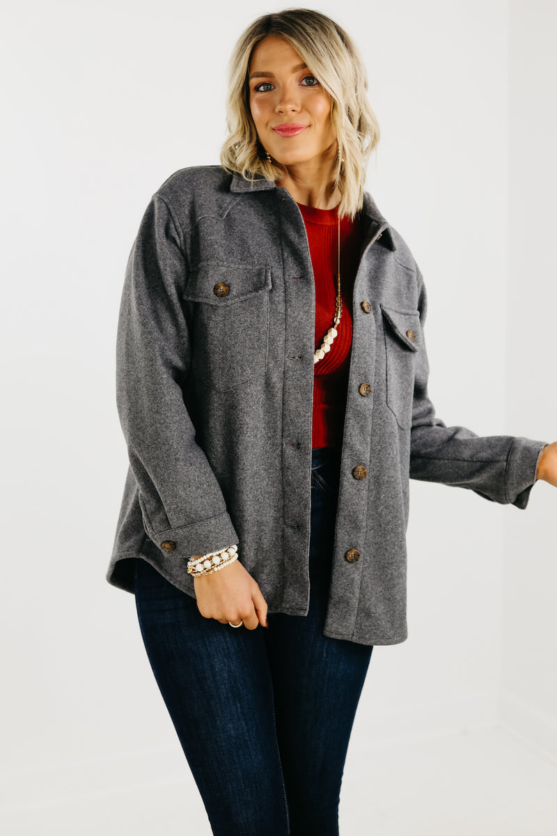 The Clayton Button Down Shacket