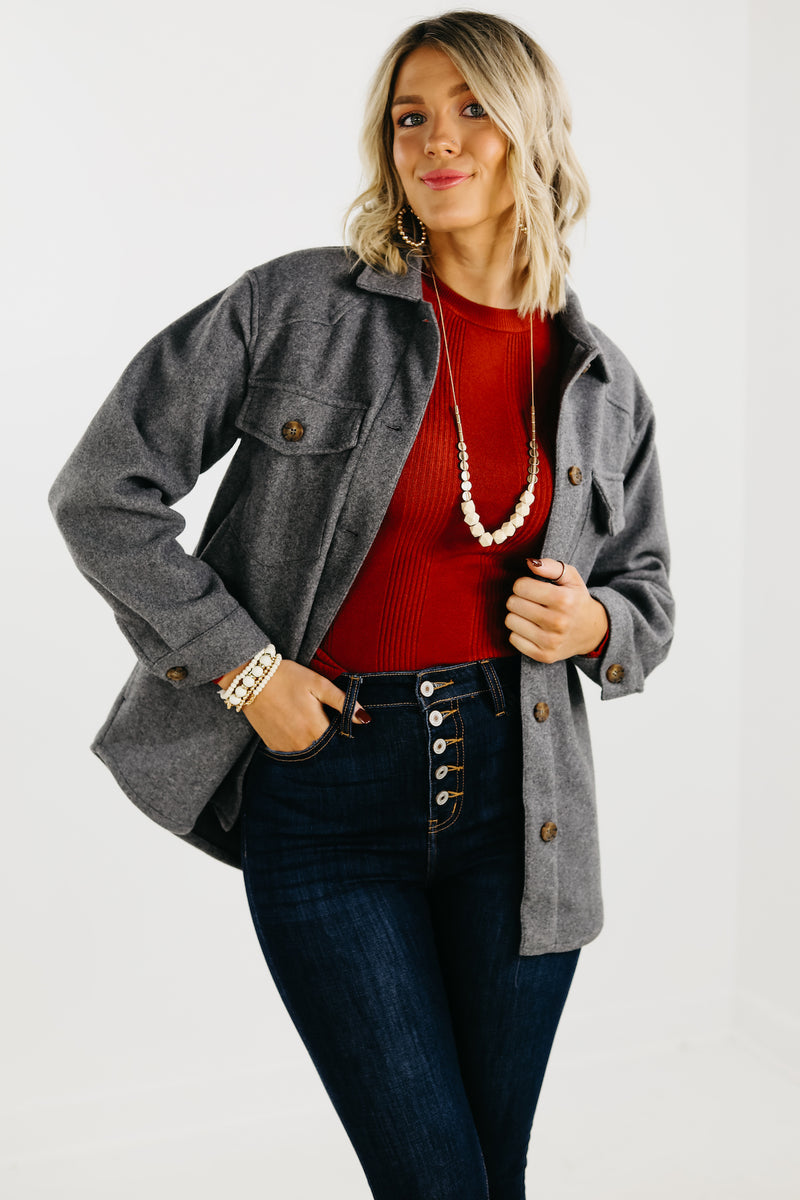 The Clayton Button Down Shacket