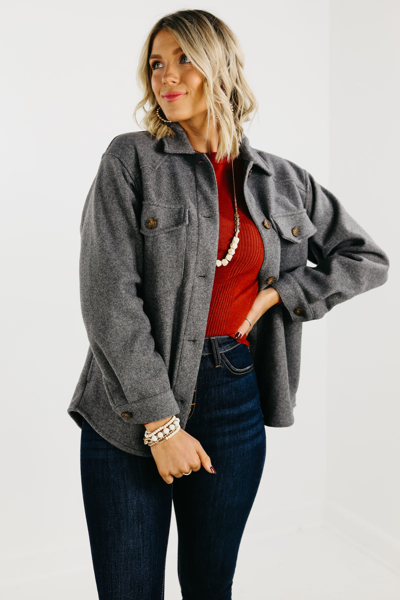 The Clayton Button Down Shacket