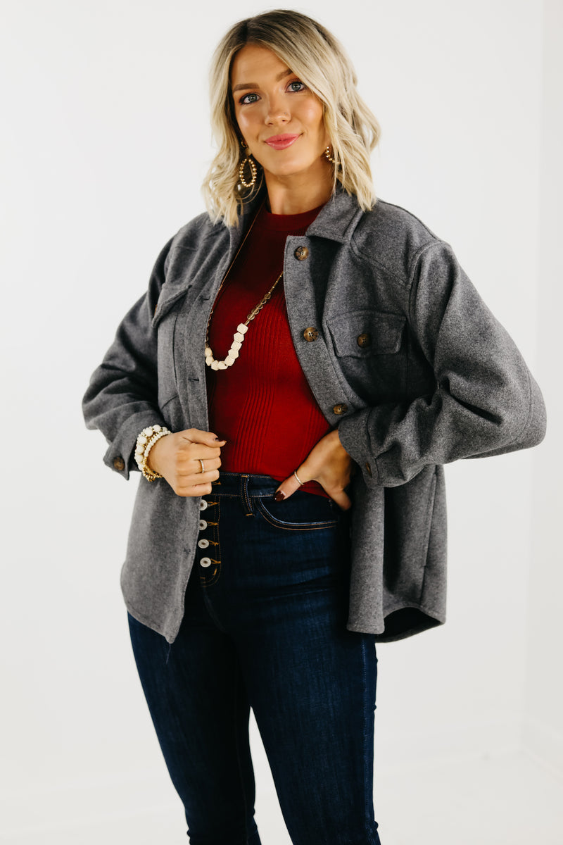 The Clayton Button Down Shacket