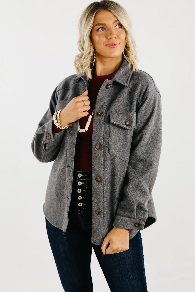 The Clayton Button Down Shacket