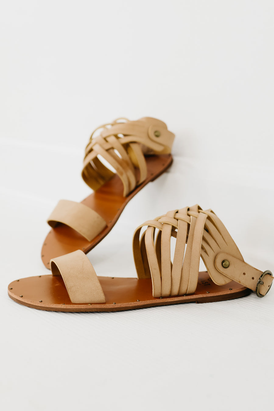 The Travis Ankle Strap Sandal | Taupe - FINAL SALE