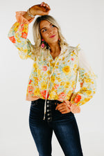 The Aurora Floral Peasant Blouse - FINAL SALE