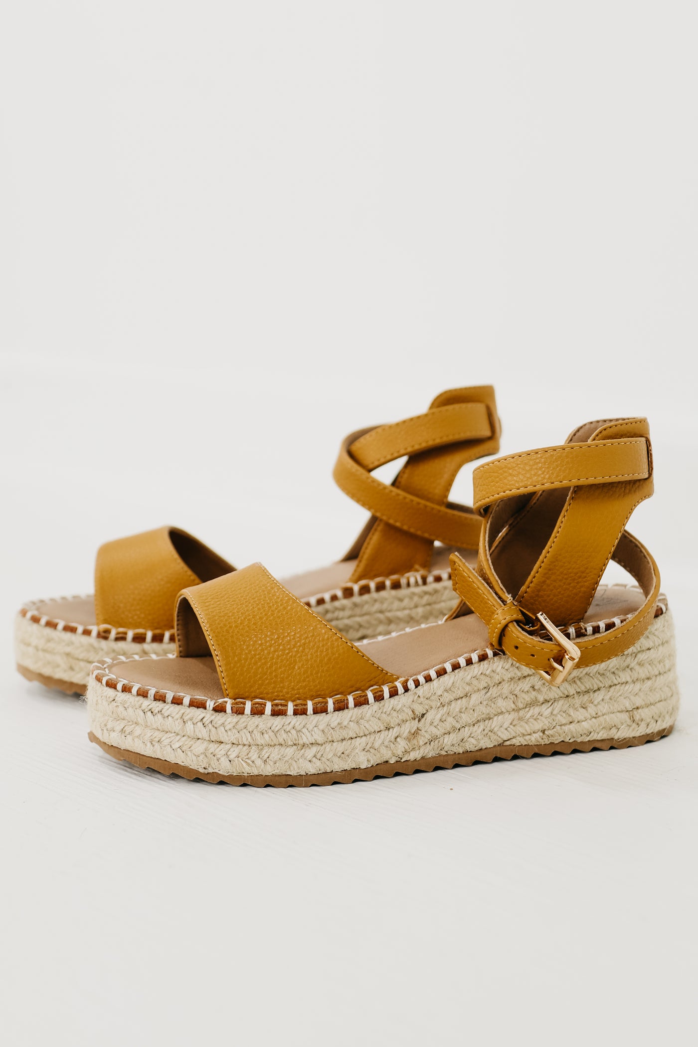 The Everly Platform Sandal - Lt Camel - FINAL SALE