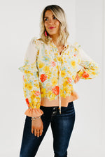 The Aurora Floral Peasant Blouse - FINAL SALE