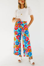 The Annie Abstract Floral Pants - FINAL SALE