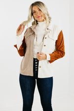 The Mallory Colorblock Corduroy Button Down