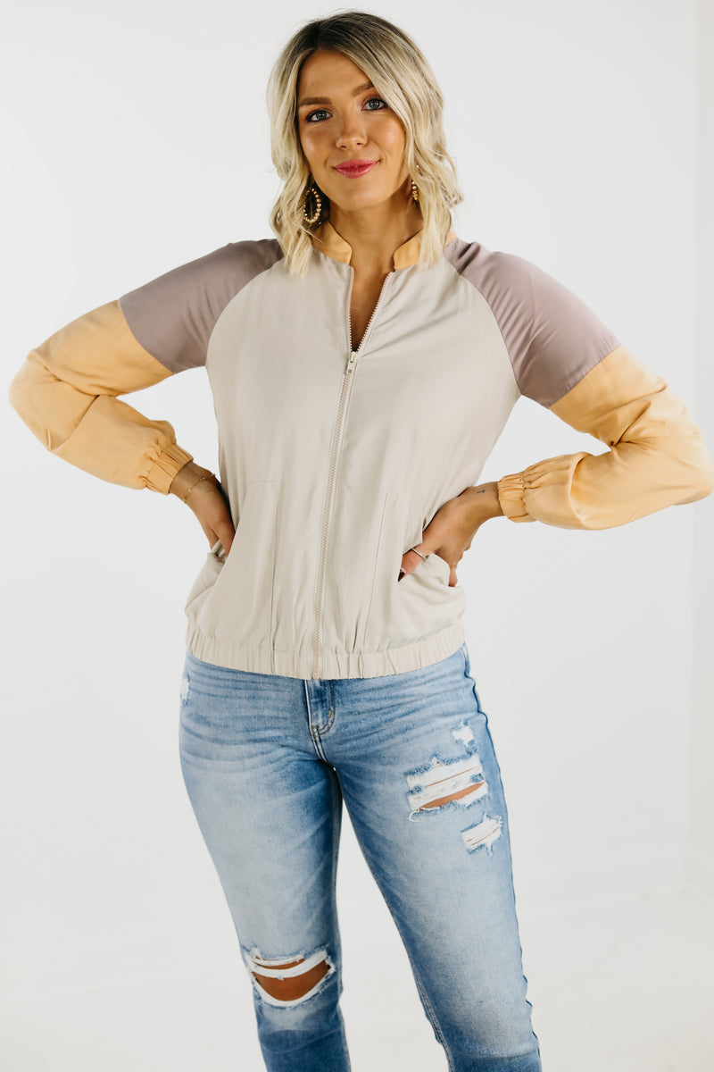 The Miley Colorblock Bomber Jacket
