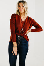 The Noah Ribbed Hem Seam Sweater