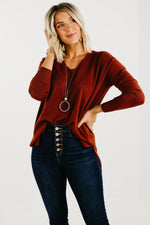 The Noah Ribbed Hem Seam Sweater