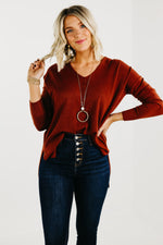 The Noah Ribbed Hem Seam Sweater