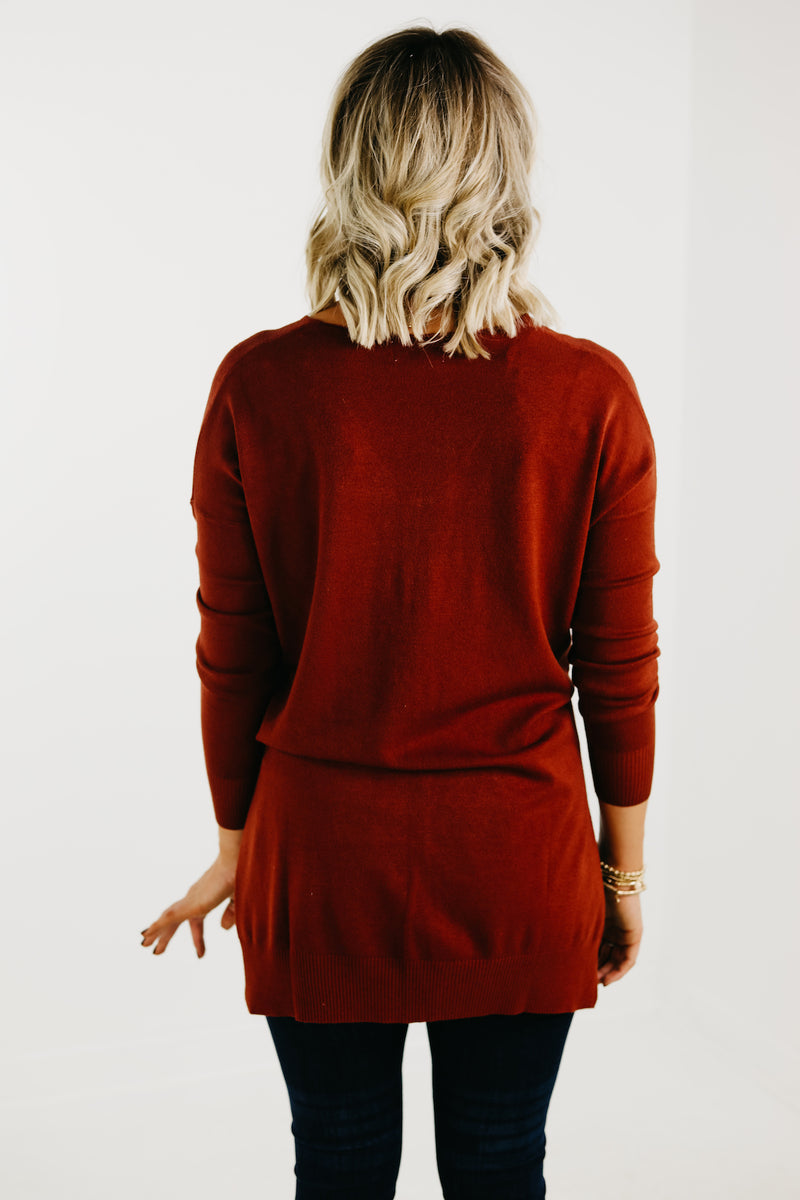 The Noah Ribbed Hem Seam Sweater