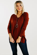 The Noah Ribbed Hem Seam Sweater