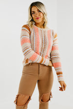 The Gabriel Textured Striped Spring Sweater - FINAL SALE