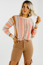 The Gabriel Textured Striped Spring Sweater - FINAL SALE