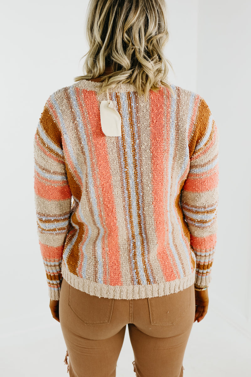 The Gabriel Textured Striped Spring Sweater - FINAL SALE