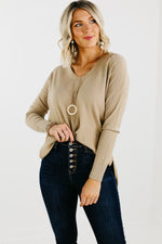 The Noah Ribbed Hem Seam Sweater