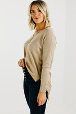 The Noah Ribbed Hem Seam Sweater