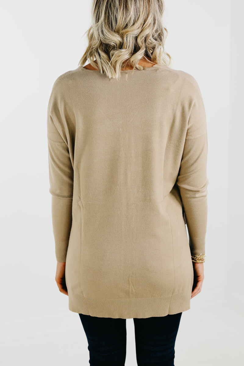 The Noah Ribbed Hem Seam Sweater
