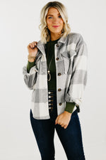 The Kennadi Brushed Plaid Shacket - FINAL SALE