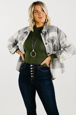 The Kennadi Brushed Plaid Shacket - FINAL SALE