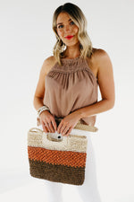 The Spencer Smocked Halter Tank Top - FINAL SALE