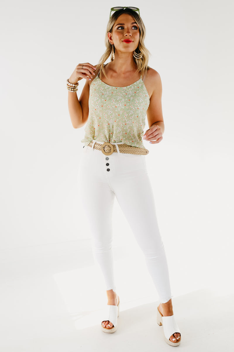 The Beckham Floral Racerback Camisole - FINAL SALE